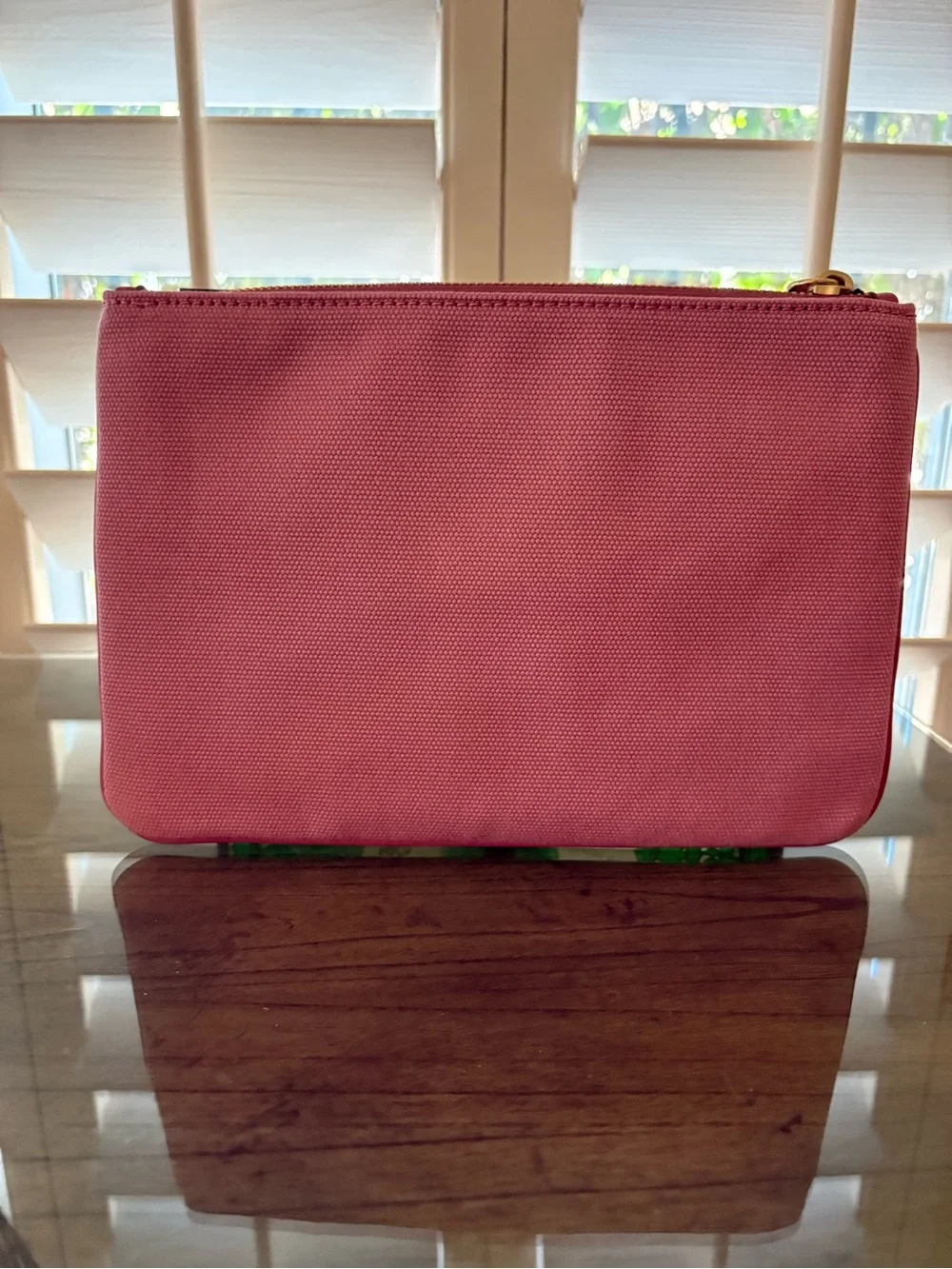 Coach Coffee Shop Turnlock Canvas Leather Pouch NWT Cafe Exclusive - Picture 2 of 4